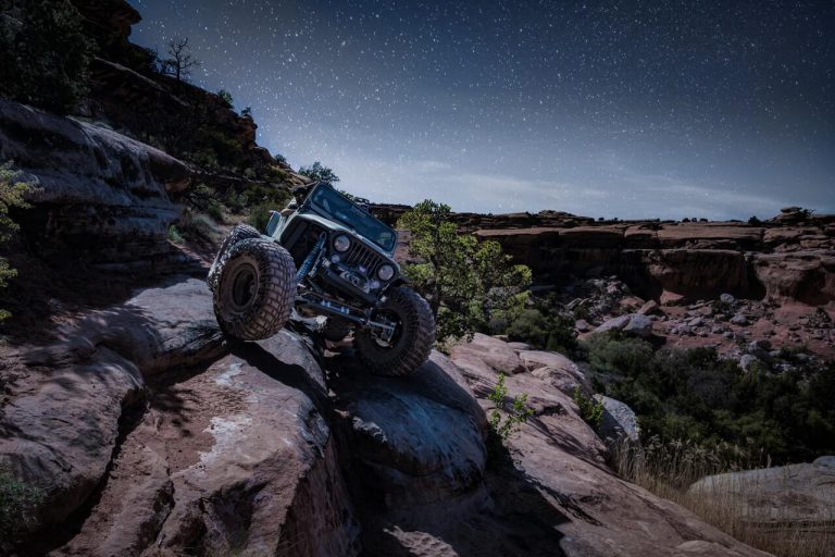 Jeep on the rocks